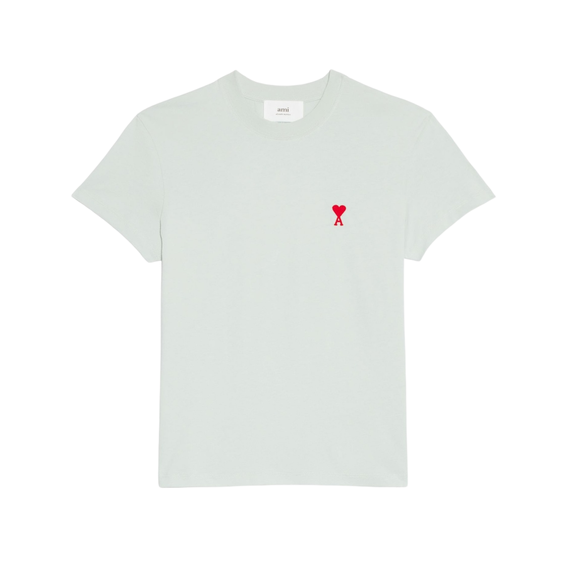 UTS001-724-302 AMI de Coeur T-Shirt Pale Green - 22FW - 대표 이미지 #1