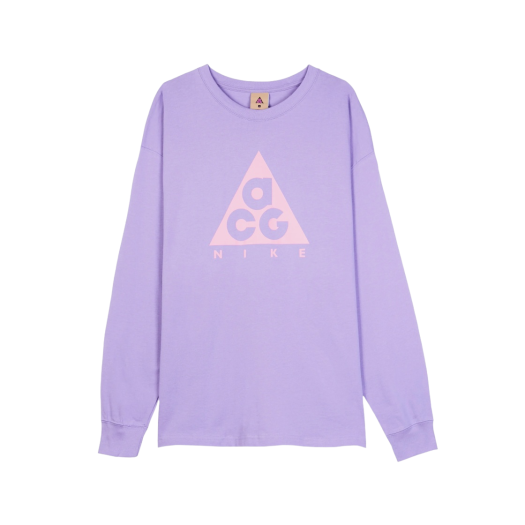 Nike ACG Long Sleeve Logo T-Shirt Space Purple - Asia