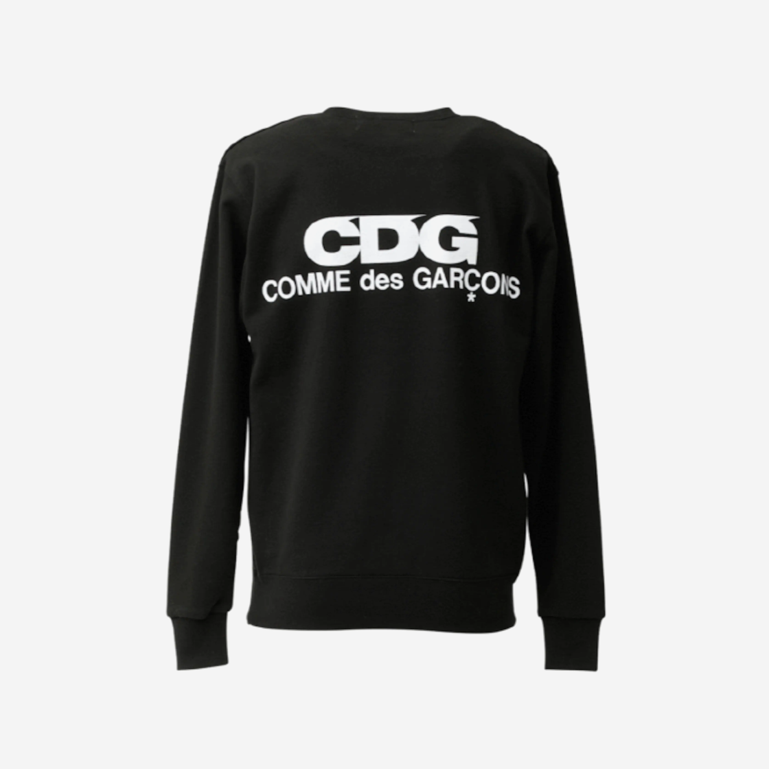 CDG 크루넥 스웨트셔츠 블랙(CDG Crewneck Sweatshirt Black)