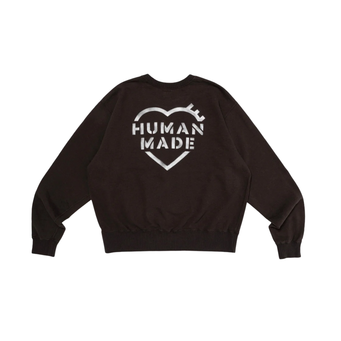HUMAN MADE CROPPED MILITARY SWEATSHIRT