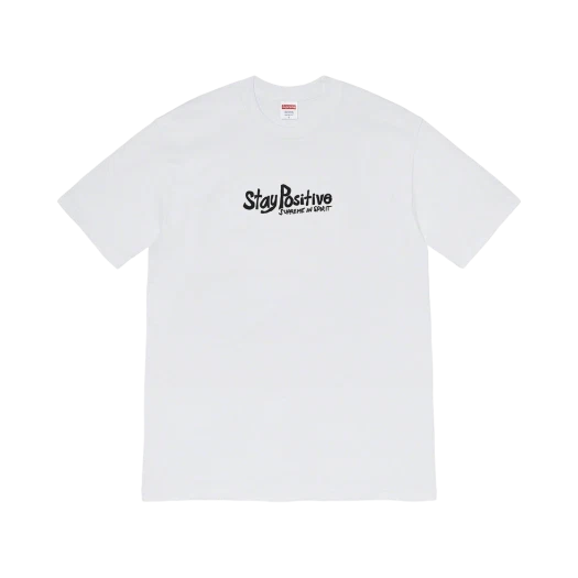 슈프림 스테이 포지티브 티셔츠 레드 - 20FW | Supreme | KREAM Supreme Stay Positive T-Shirt Red - 20FW