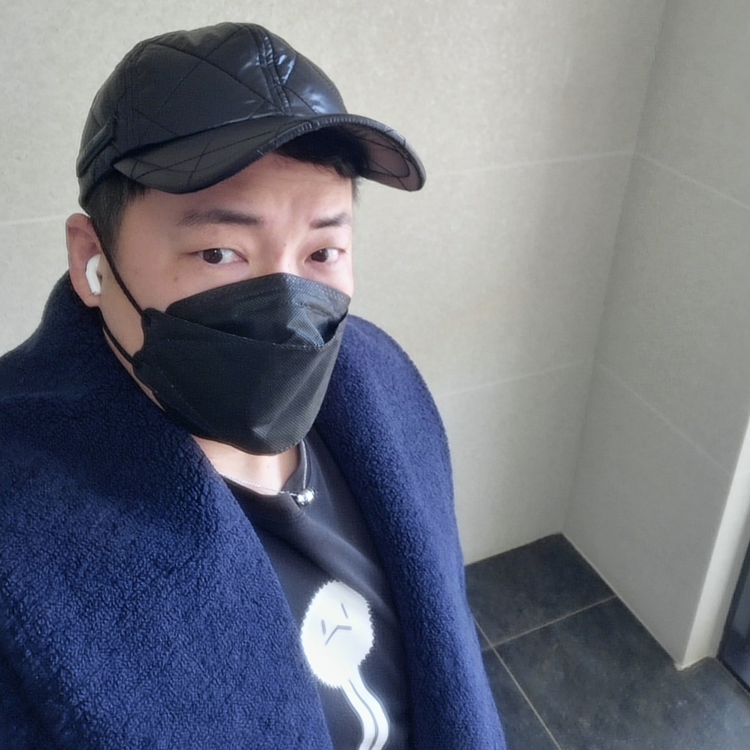 나이키 x 사카이 베이퍼와플 다크 아이리스 착용 스타일 - 2