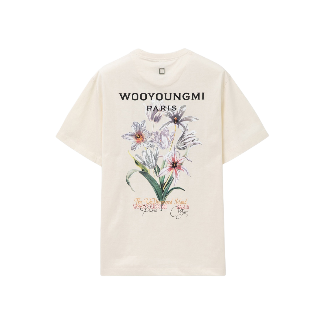 우영미 플라워 백로고 티셔츠 아이보리 - 24SS | Wooyoungmi | KREAM