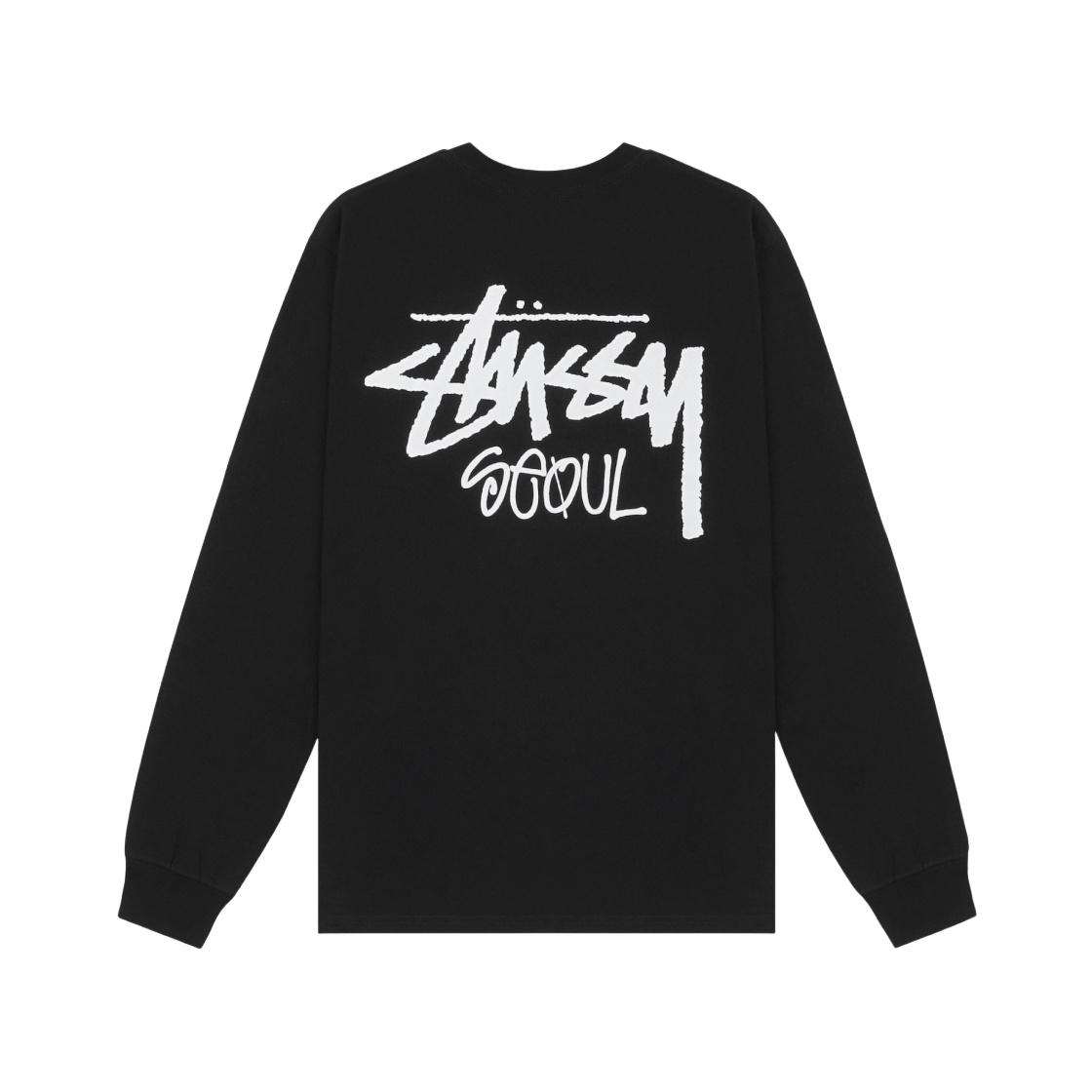 스투시 스탁 서울 롱슬리브 티셔츠 블랙 2022 | Stussy | KREAM