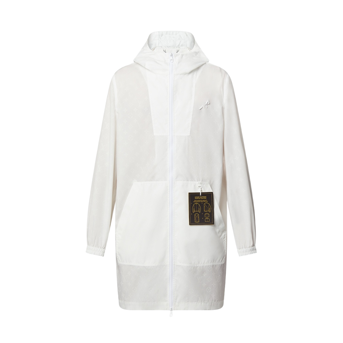- Louis Vuitton Monogram Mid Length Windbreaker Optical White - 대표 이미지 #1