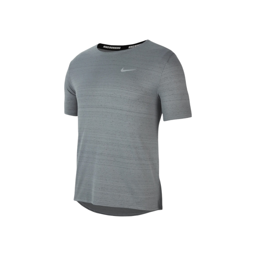Nike Dry-Fit Miler Short Sleeve Top Smoke Grey - US/EU