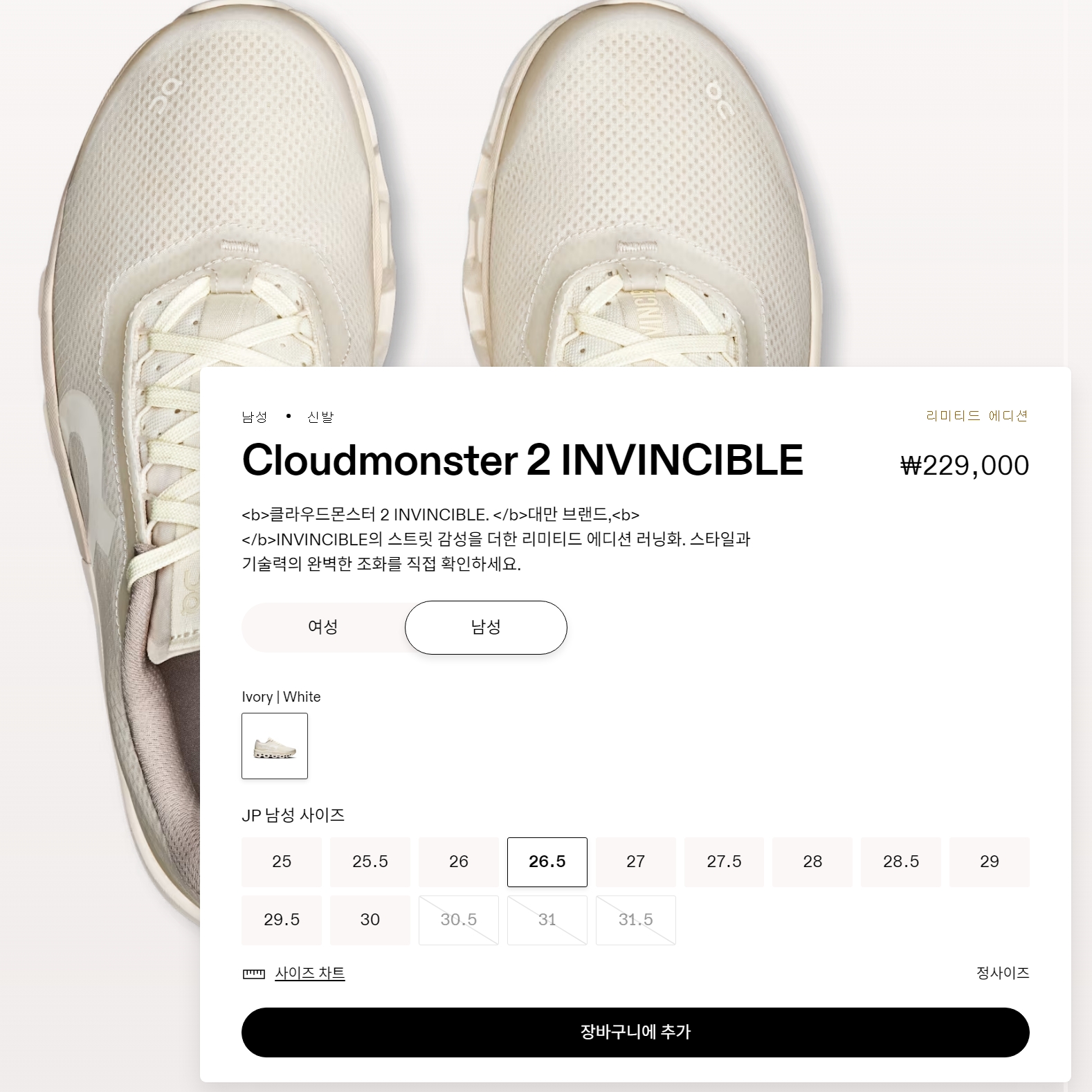 On Running x Invincible Cloudmonster 2 Ivory White 착용 스타일