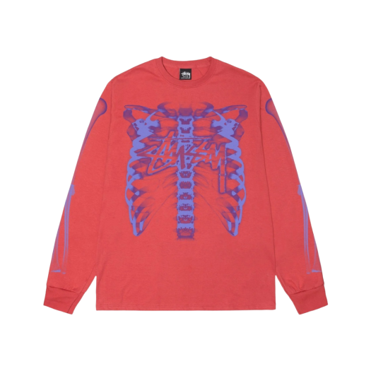 Stussy Rib Cage LS T-Shirt Pepper