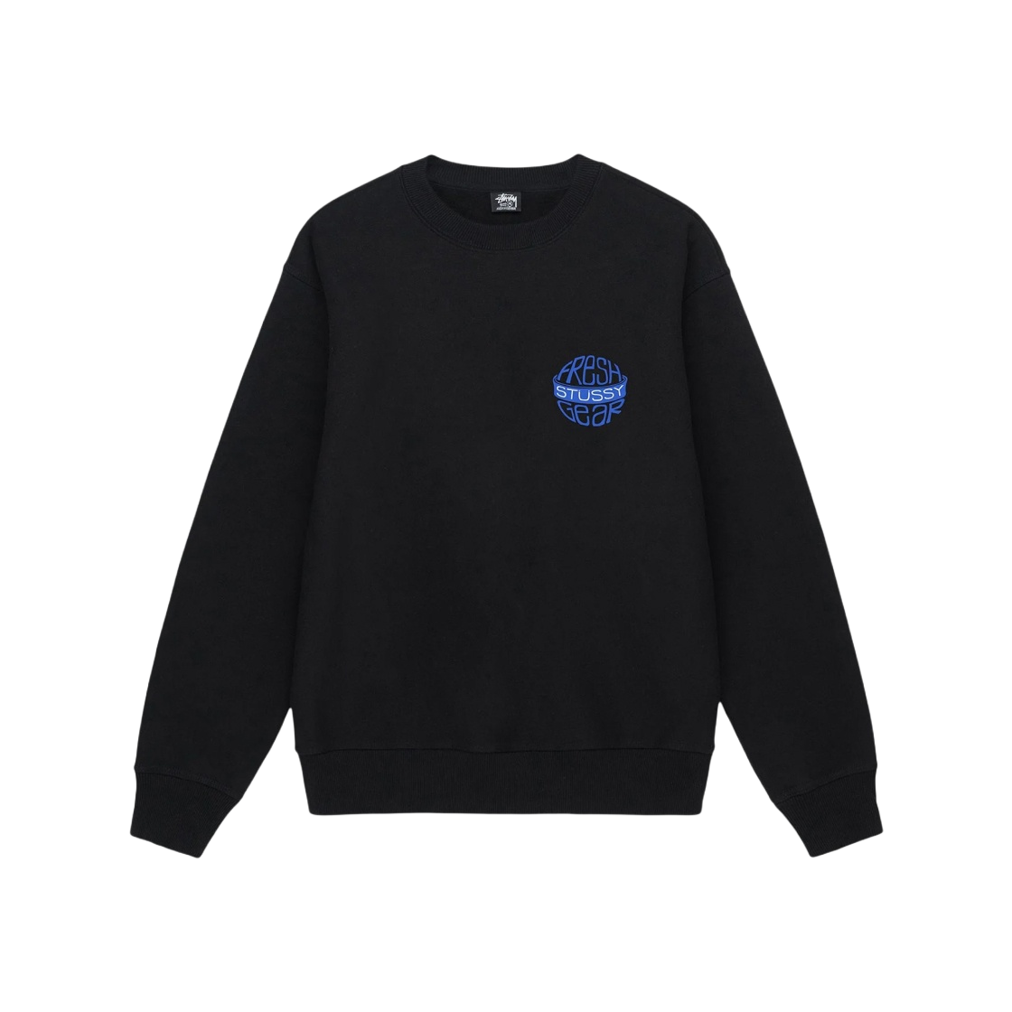 偉大な | 블랙 크루넥 기어 프레쉬 스투시 Stussy KREAM | トップス
