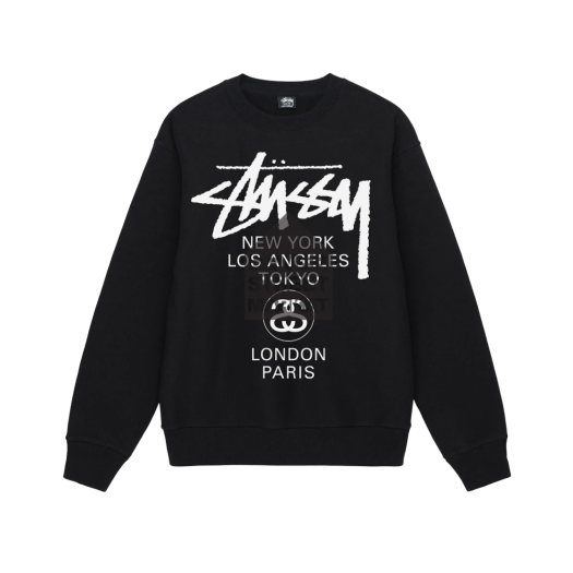 스투시 x 데님 티어스 하프 집 플리스 차콜 | Stussy | KREAM 스투시 x 데님 티어스 하프 집 플리스 차콜 | Stussy | KREAM