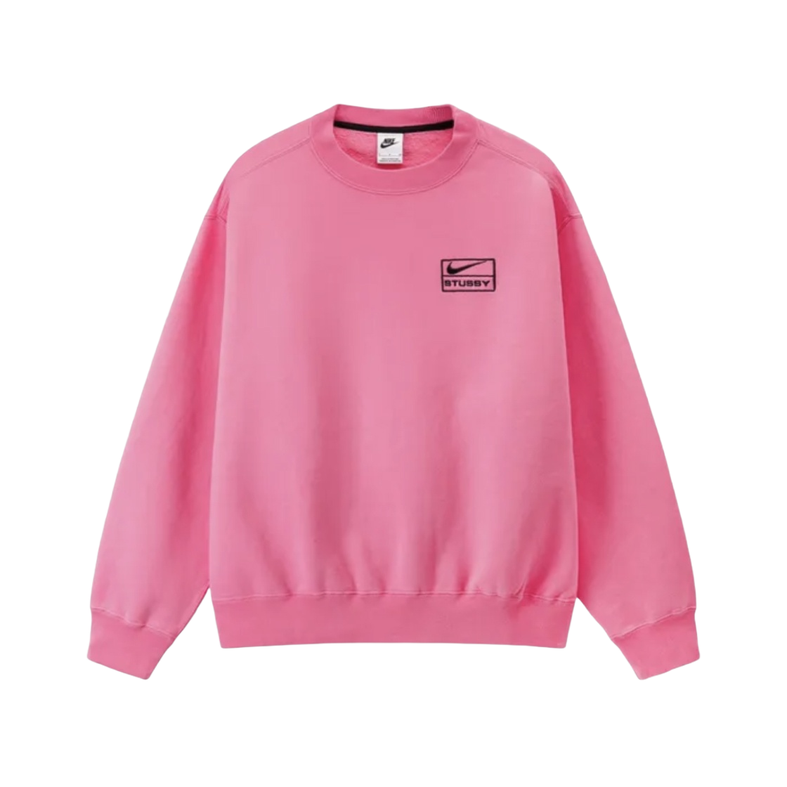나이키 x 스투시 NRG 워시드 플리스 크루넥 로터스 핑크 | Nike