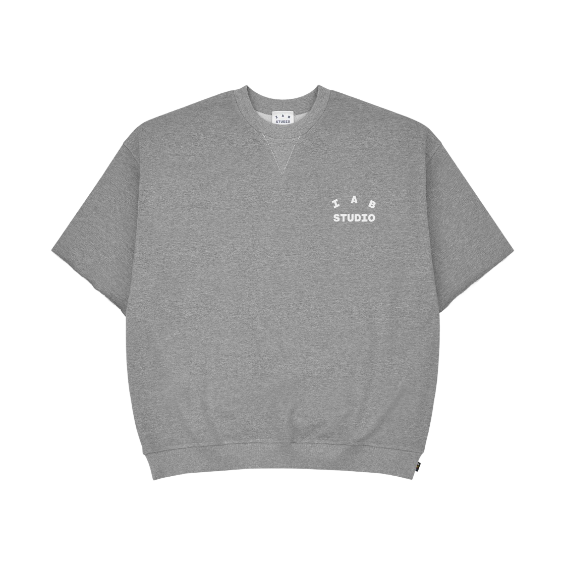 【IAB STUDIO】 IAB Studio Sweatshirt Light Gray - 23FW 아이앱 스튜디오 헤비 숏슬리브 스웨트셔츠 그레이 - 23FW | IAB