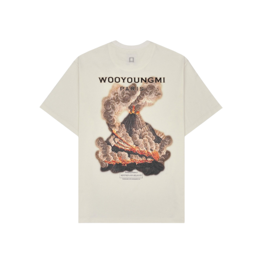 Wooyoungmi Volcano Back Logo T-Shirt Ivory