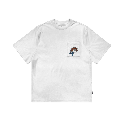 Malbon Golf Roses Pocket T-Shirt White