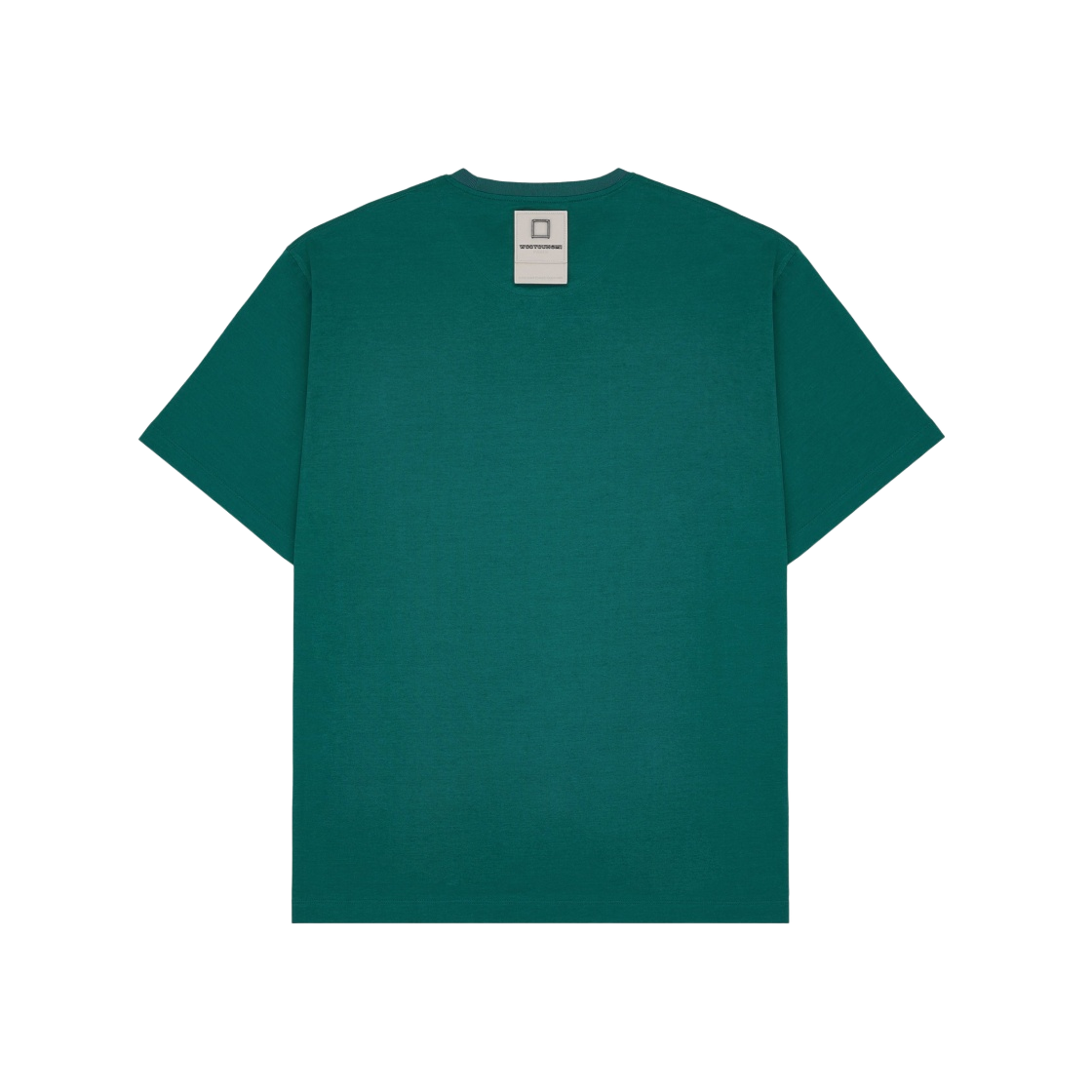 W223TS02709F Wooyoungmi Cotton Leather Label T-Shirt Green - #2
