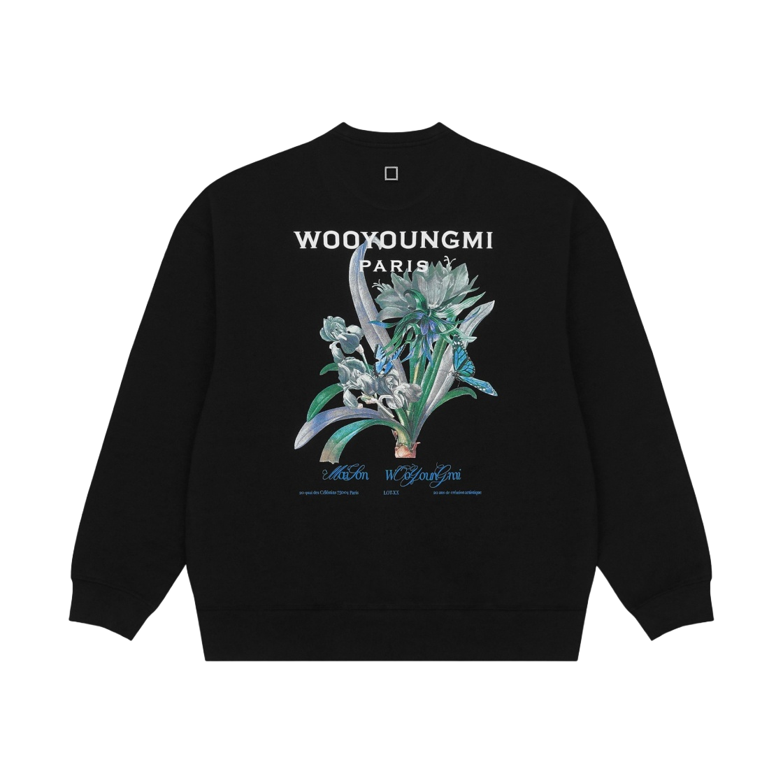【関税込み】WOOYOUNGMI ブラック Swaying Flower フーディ 우영미 스웨잉 플라워 후드 블랙 - 24FW | Wooyoungmi | KREAM