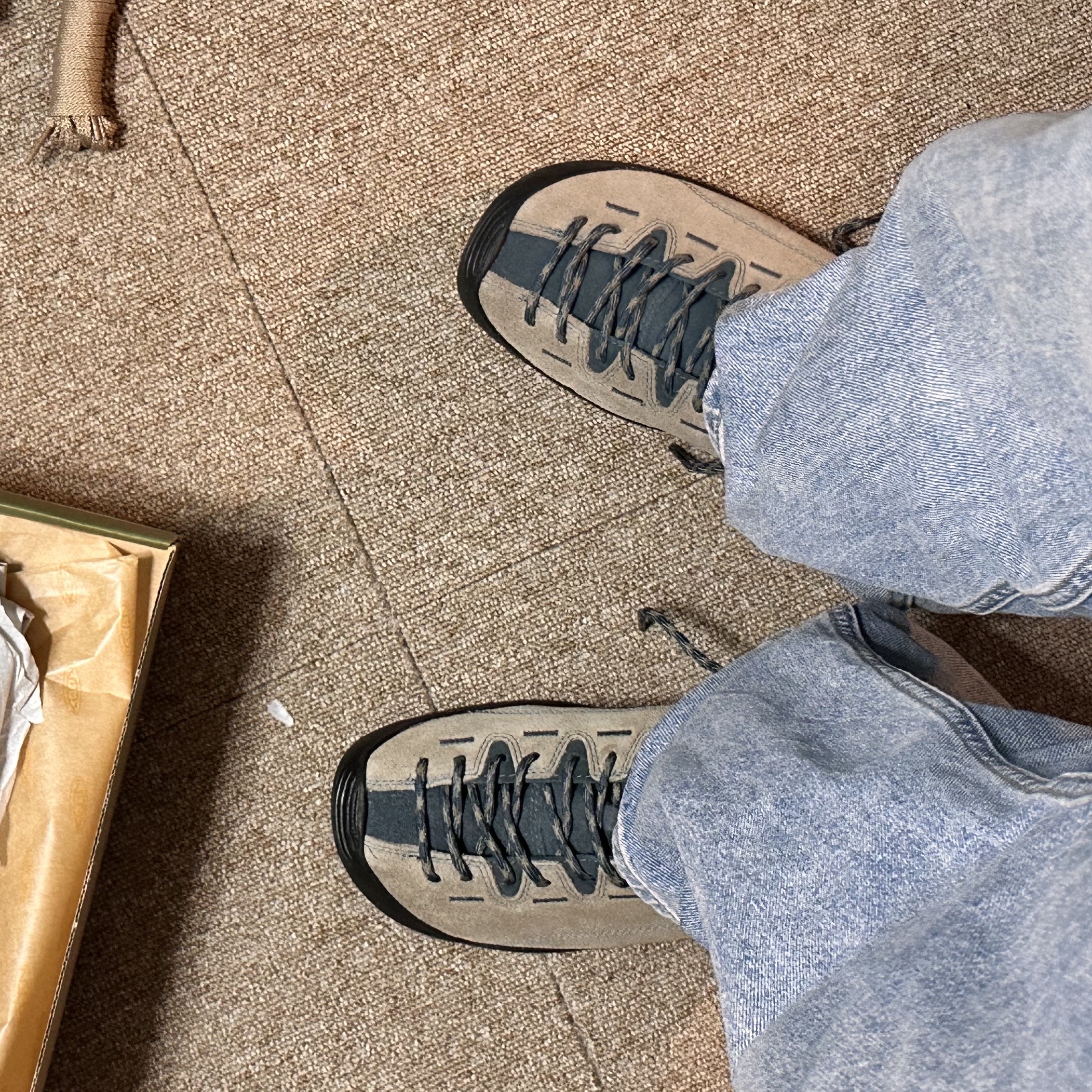 Keen Jasper Sneakers Brindle Orion Blue 착용 스타일 - 4