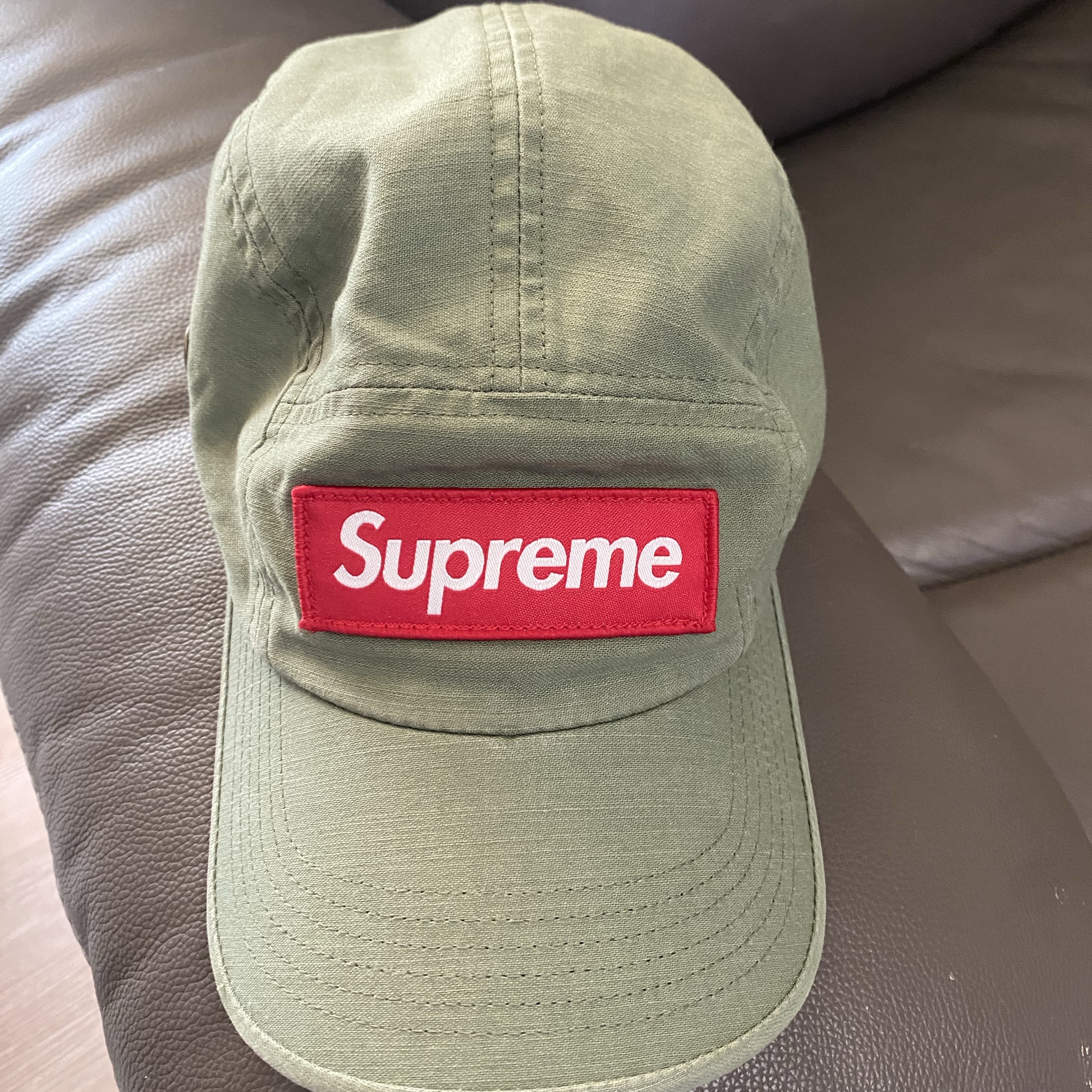 Supreme Military Camp Cap Olive - 24SS 착용 스타일