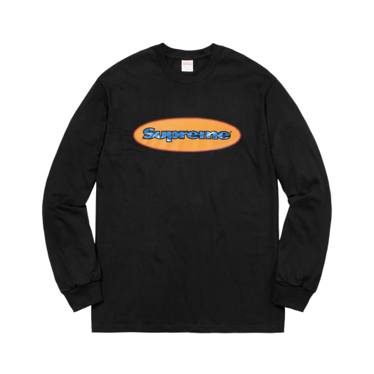 Supreme Ripple L/S T-Shirt Black - 18SS