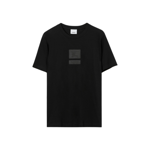 (W) Burberry EKD Viscose Silk T-Shirt Black