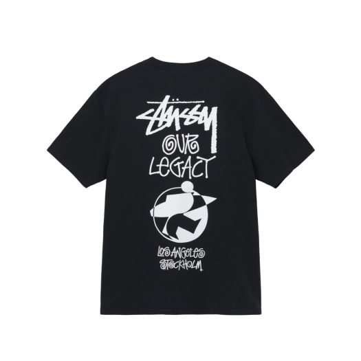 Stussy x Our Legacy Surfman 2 Pigment Dyed T-Shirt Black