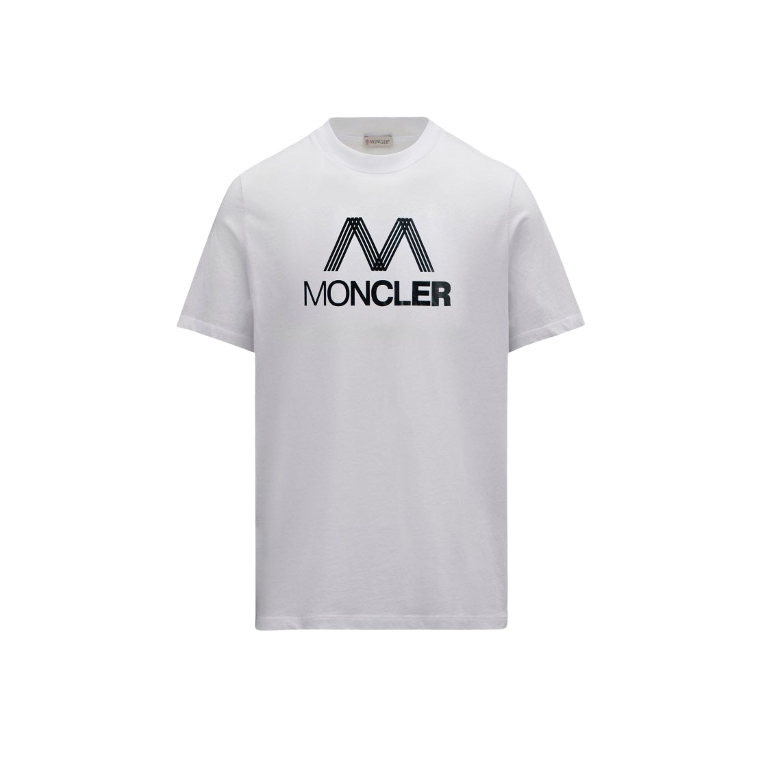 H1-091-8C00038-829H8-001 Moncler Tricolour Accent T-Shirt Optical White - 22SS - 대표 이미지 #1