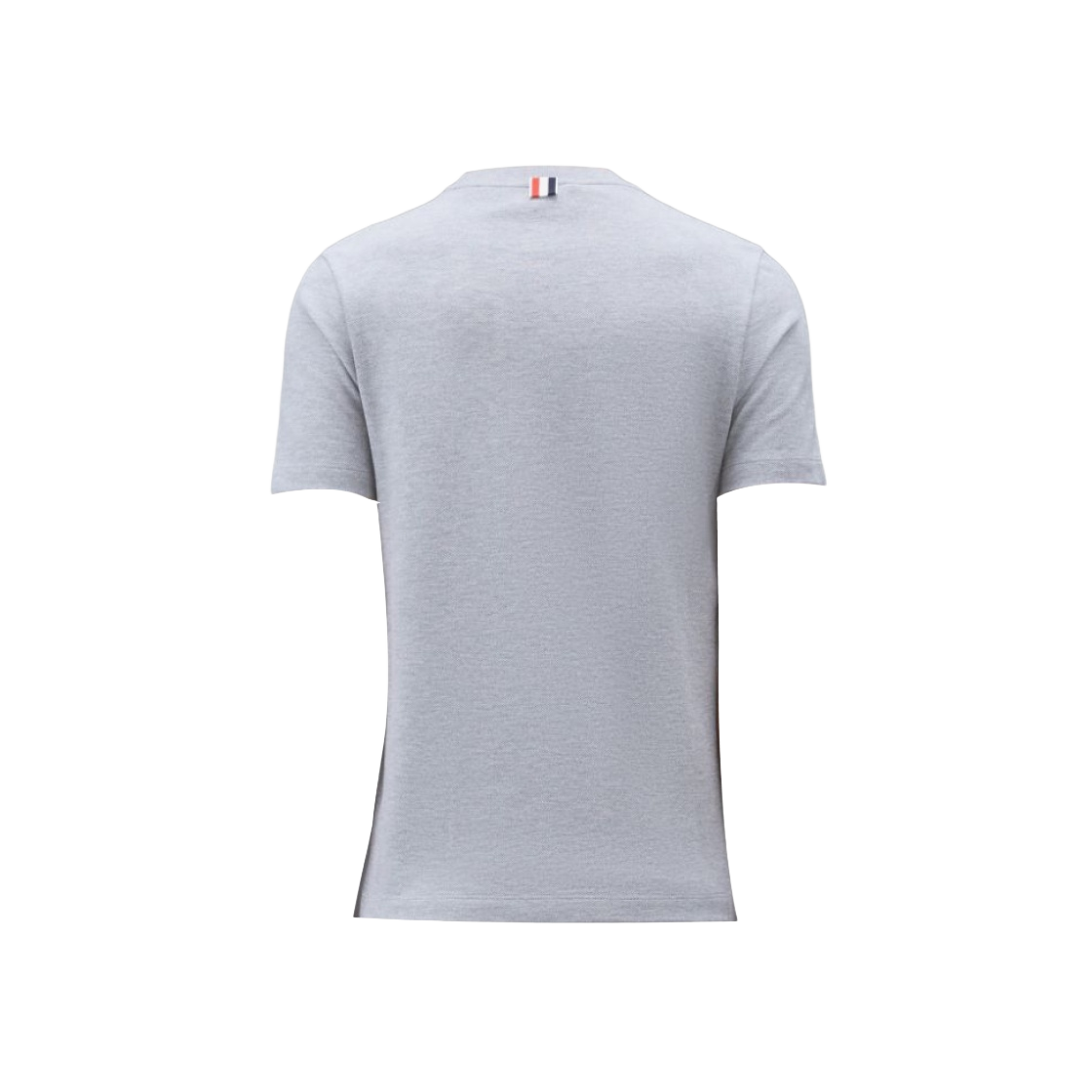 MJS123A-00050-055 Thom Browne Classic Pique Rib Side Insert 4-Bar T-Shirt Light Grey - #2