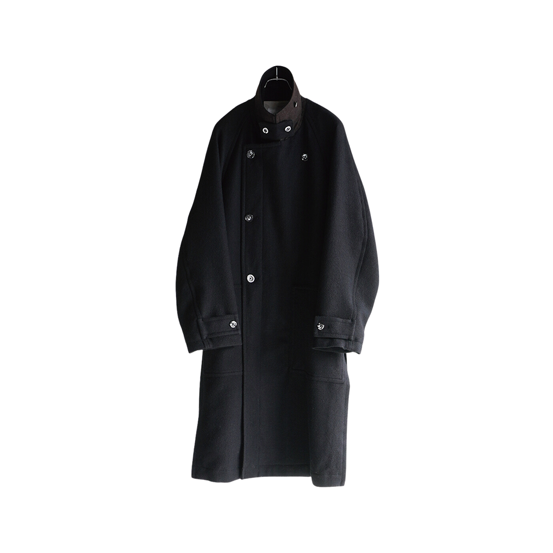 ち*わ様 ancellm DOUBLE-BREASTED COAT(BLACK) ANCELLM SEMI-DOUBLE TAILORED JACKET BLACK 2025AW 通販ページ