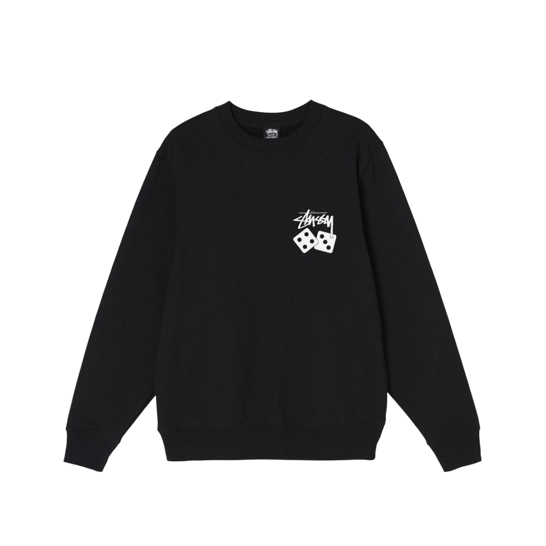 스투시 다이스 크루넥 블랙 | Stussy | KREAM