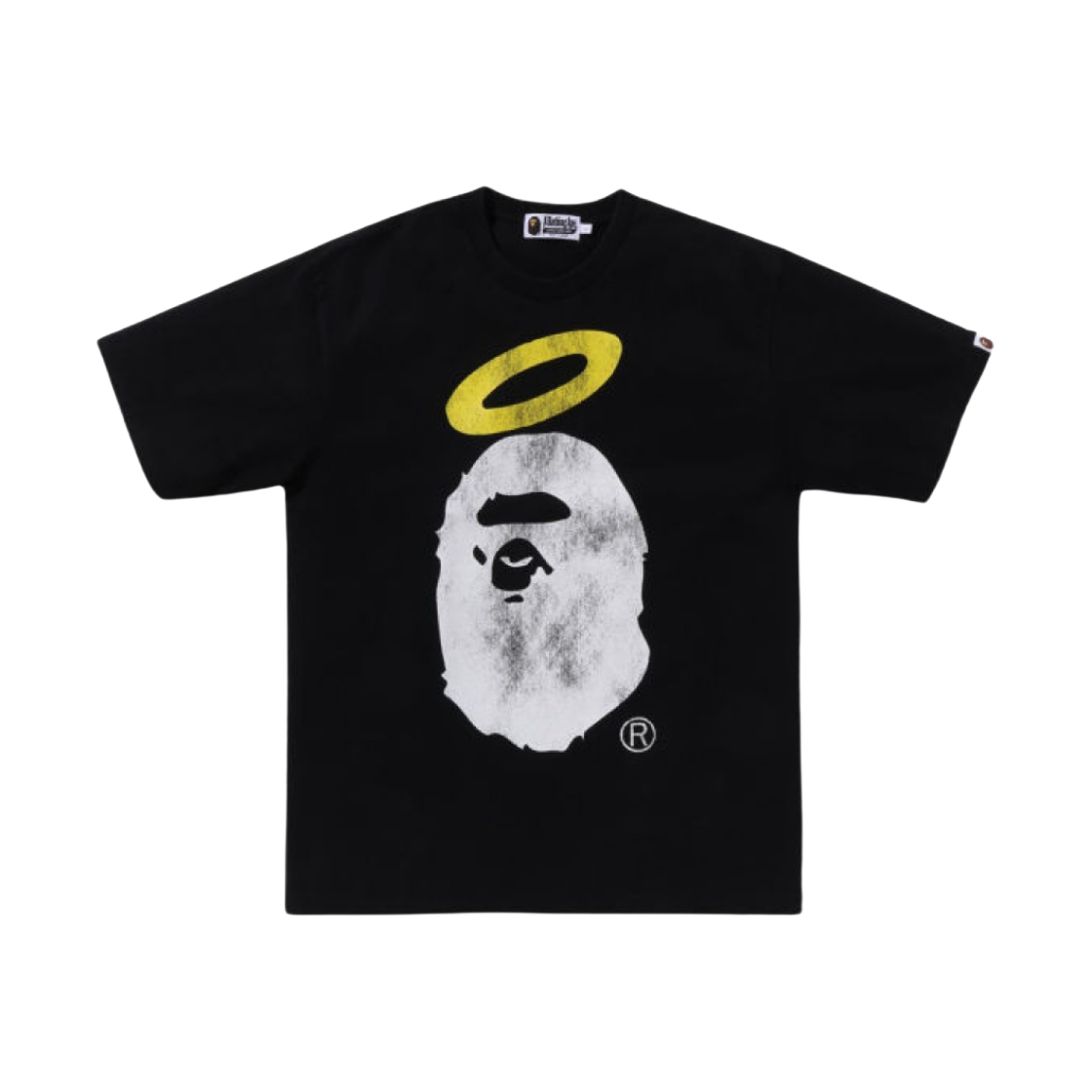0ZXTEM109909L BAPE x Union Washed Ape Head T-Shirt Black - 대표 이미지 #1