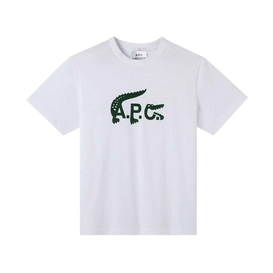 COEXU-M26104-AAB A.P.C. x Lacoste T-Shirt White - 대표 이미지 #1