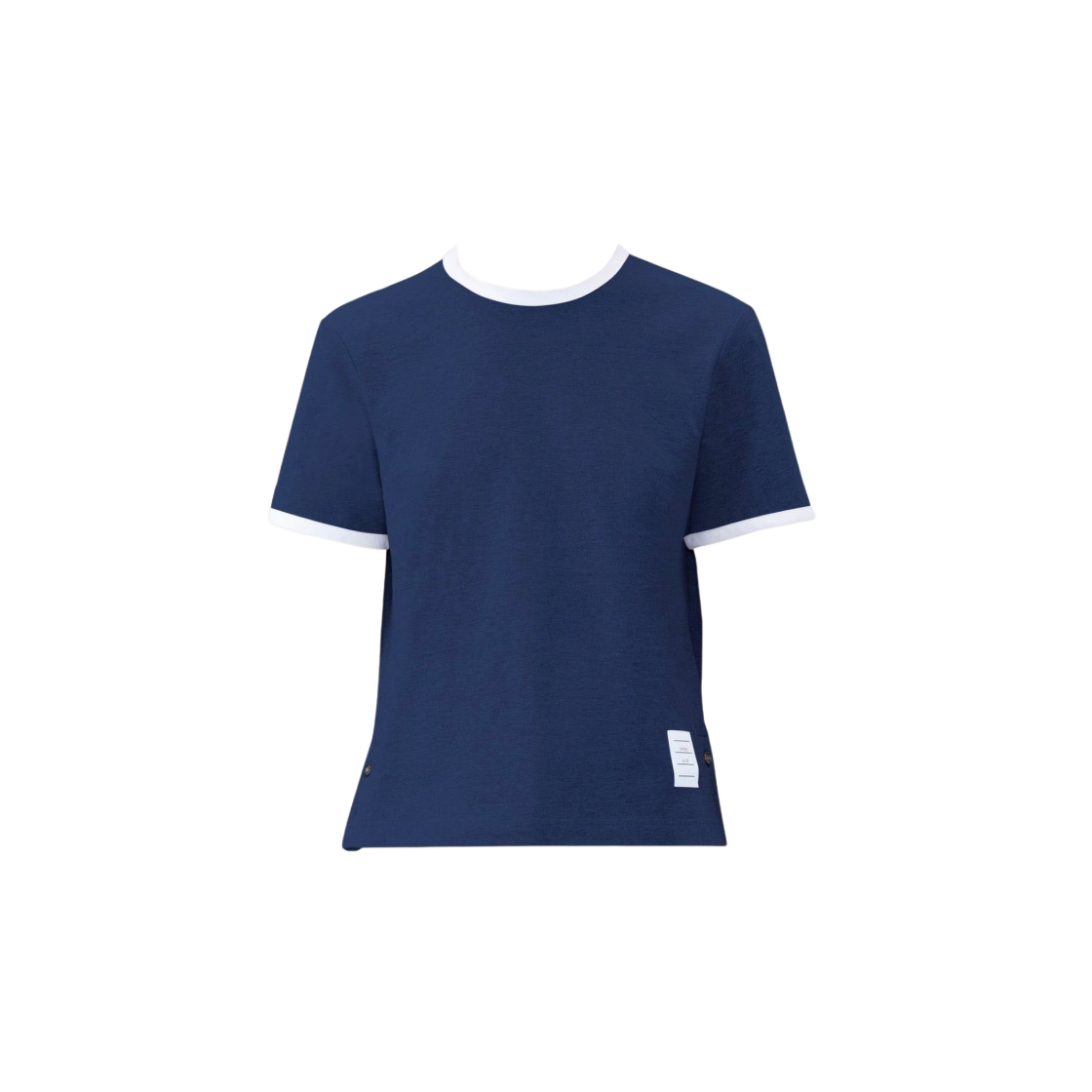 ★人気【THOM BROWNE】Asymmetric Hem Short-Sleeve T-Shirt ☆人気【THOM BROWNE】Asymmetric Hem Short-Sleeve T-Shirt