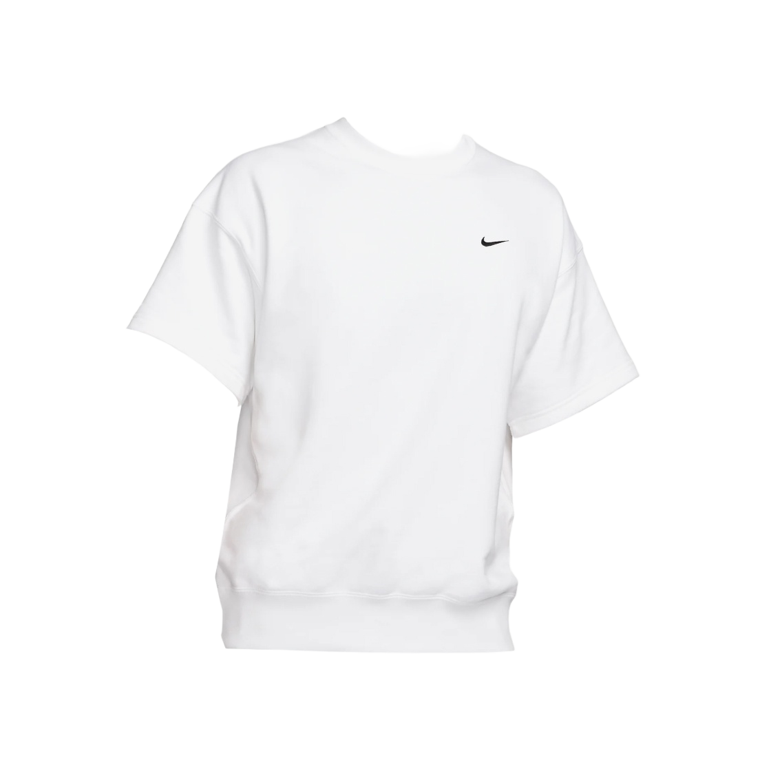 DX0881-100 Nike Solo Swoosh Short Sleeve French Terry Top White - Asia - 대표 이미지 #1