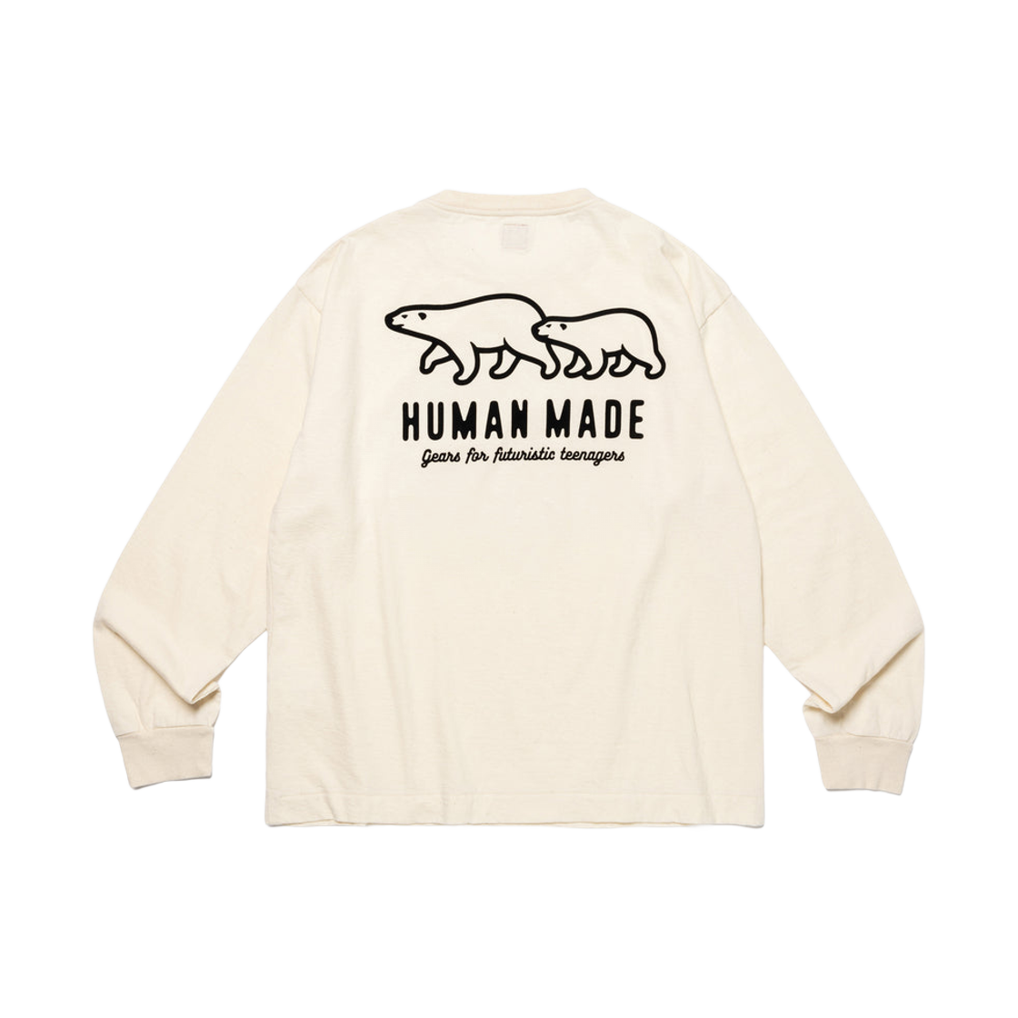 휴먼 메이드 울 블렌드 롱슬리브 티셔츠 화이트 | Human Made | KREAM Human Made Wool Blended L/S T-Shirt White