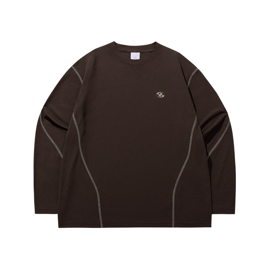 ★送料・関税込★San San Gear★Stitch Long Sleeves★BROWN★ 산산기어 스티치 롱슬리브 브라운 - 23FW | Sansan Gear | KREAM