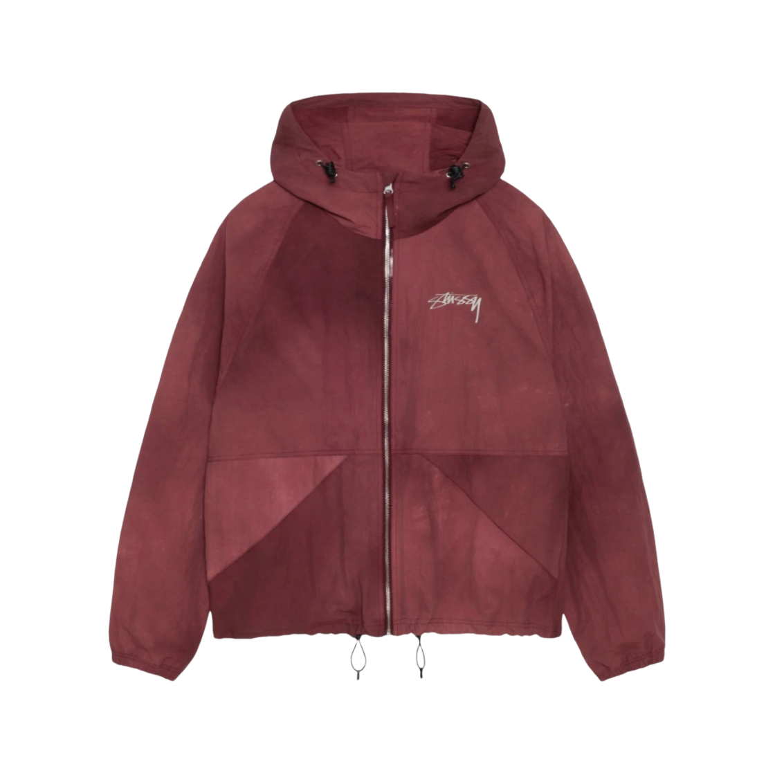 스투시 웨이브 다이 비치 쉘 자켓 마룬 | Stussy | KREAM 스투시 웨이브 다이 비치 쉘 자켓 마룬 | Stussy | KREAM