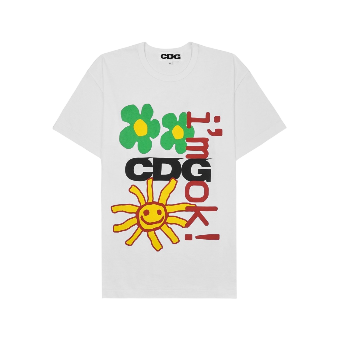 関税込☆CDG★CDG x Cactus Plant Flea Market I'm Okay T-Shirt CDG x Cactus Plant Flea Market Tee Release | Hypebeast
