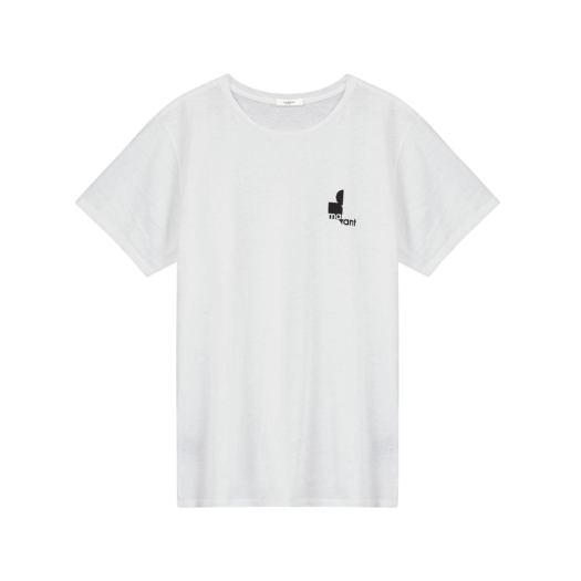 Isabel Marant Zafferh Logo Crewneck T-Shirt White
