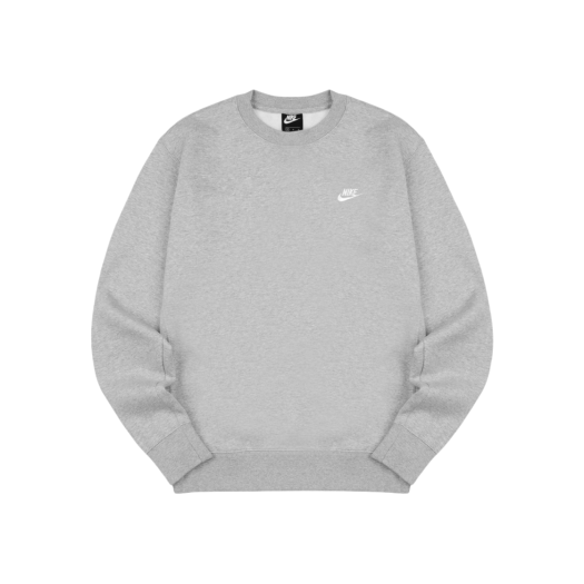 Nike NSW Club Fleece Crew Sweatshirt Dark Grey Heather - Asia