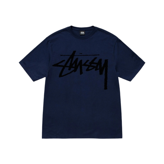 Stussy Big Stock T-Shirt Navy