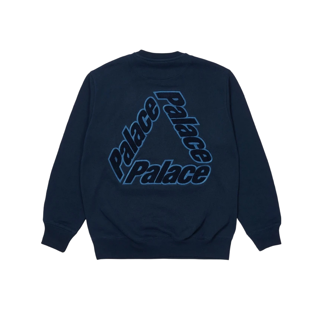 口コミ・レビューで人気商品を探そう 팔라스 P-3 셔닐 크루넥 네이비 - 21SS | Palace | KREAM トップス