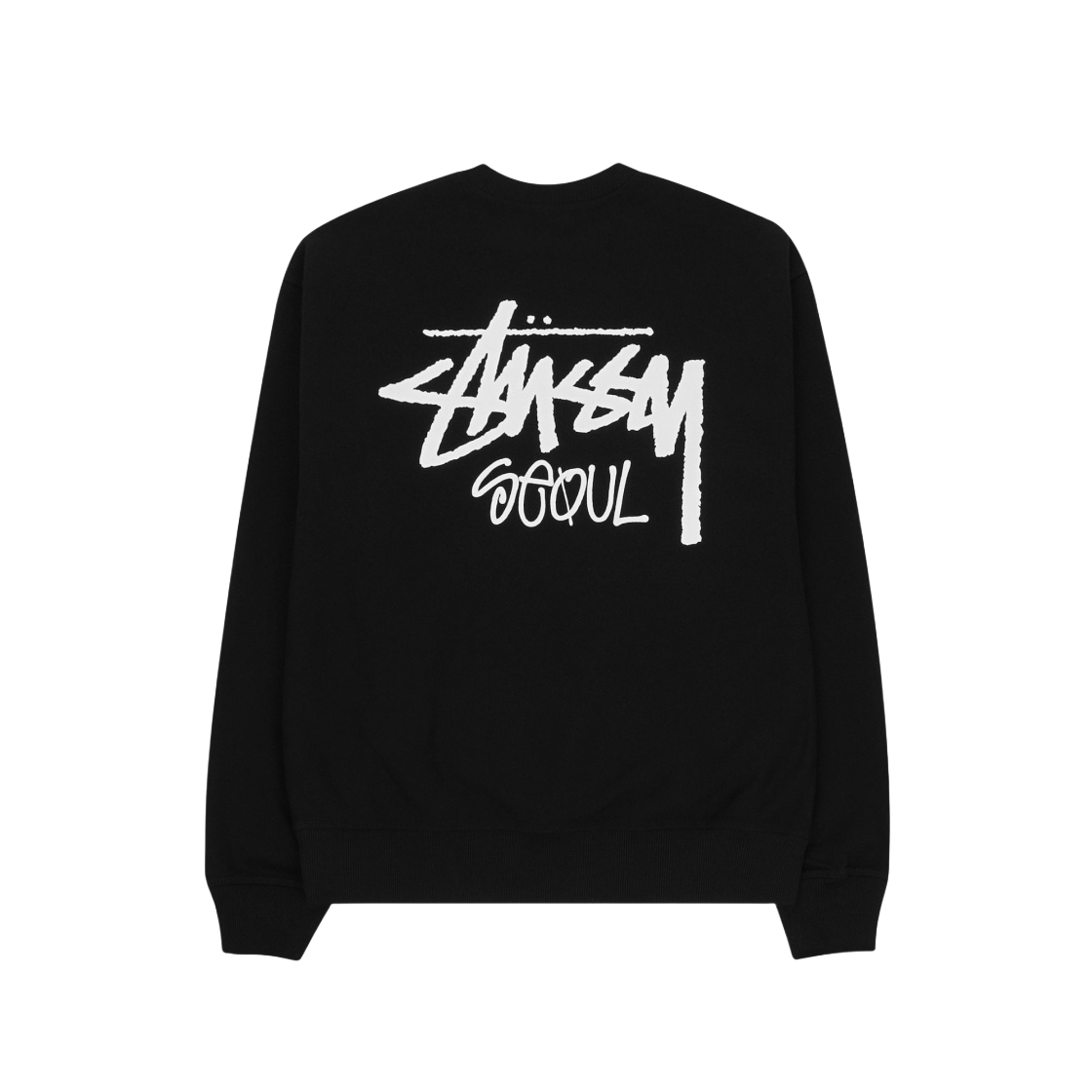 스투시 스탁 서울 크루넥 블랙 | Stussy | KREAM