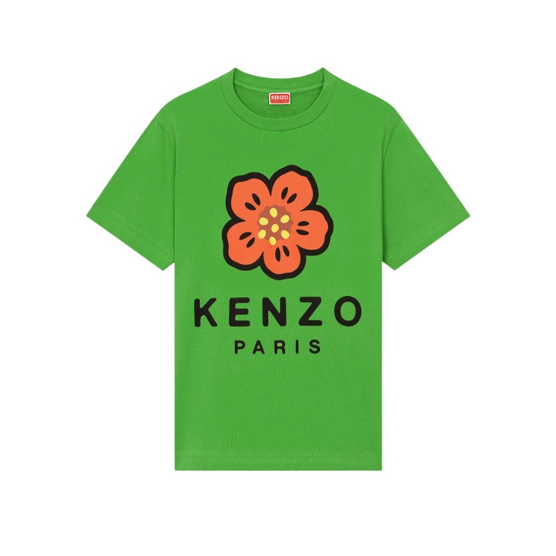FC62TS0074SO-57 (W) Kenzo Boke Flower Loose T-Shirt Grass Green - 대표 이미지 #1