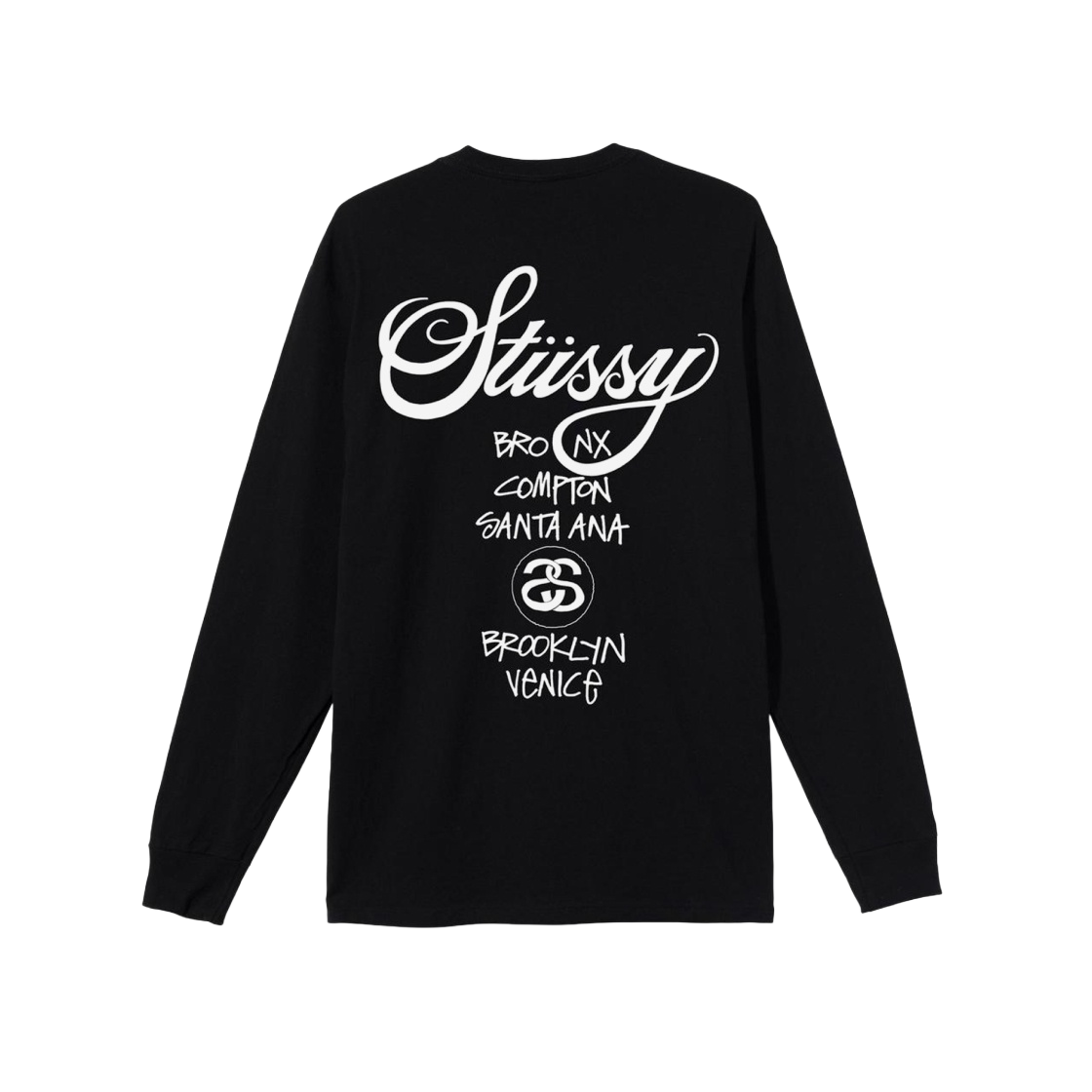 스투시 월드투어 롱슬리브 티셔츠 블랙 | Stussy | KREAM