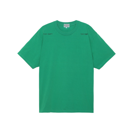 Cav Empt Overdye Outline T-Shirt Green - 23SS