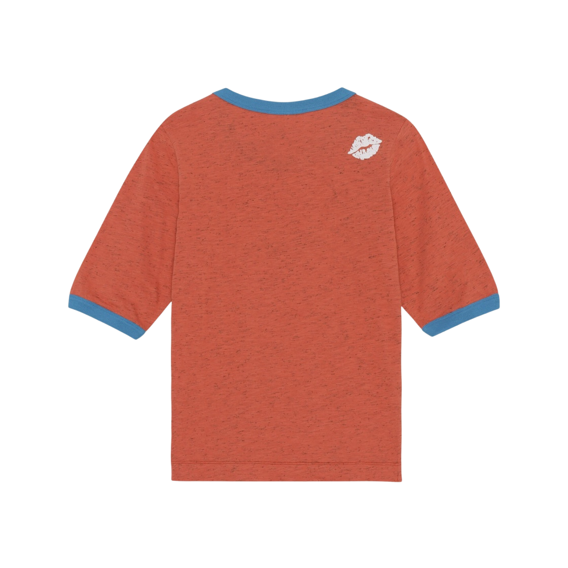 T3221-398 (W) Ganni Slim Logo Graphic T-Shirt Paprika - #2