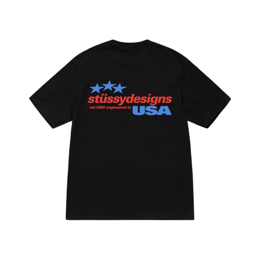 Stussy Designs USA T-Shirt Black