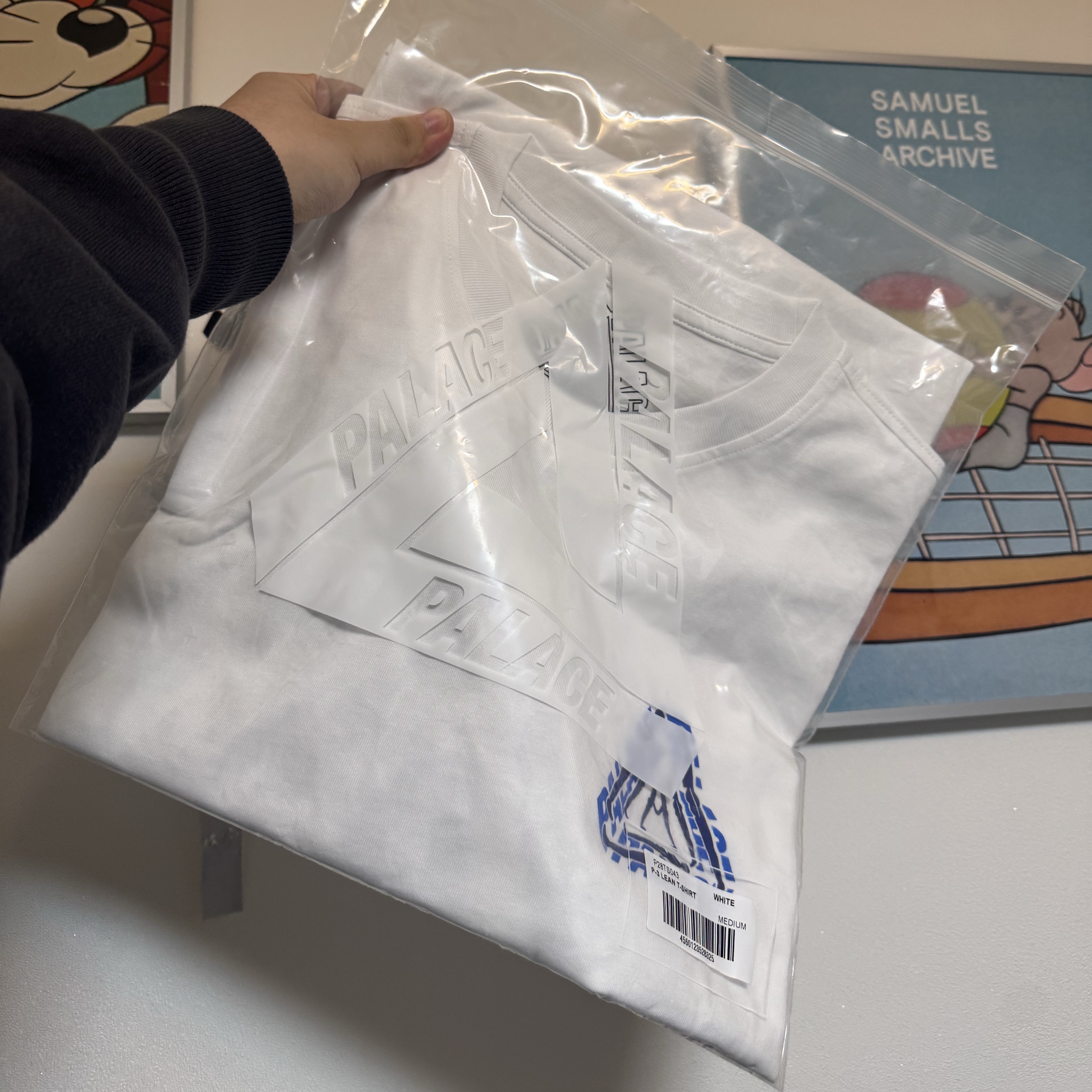 Palace P3 Lean T-Shirt White - 25SS 착용 스타일