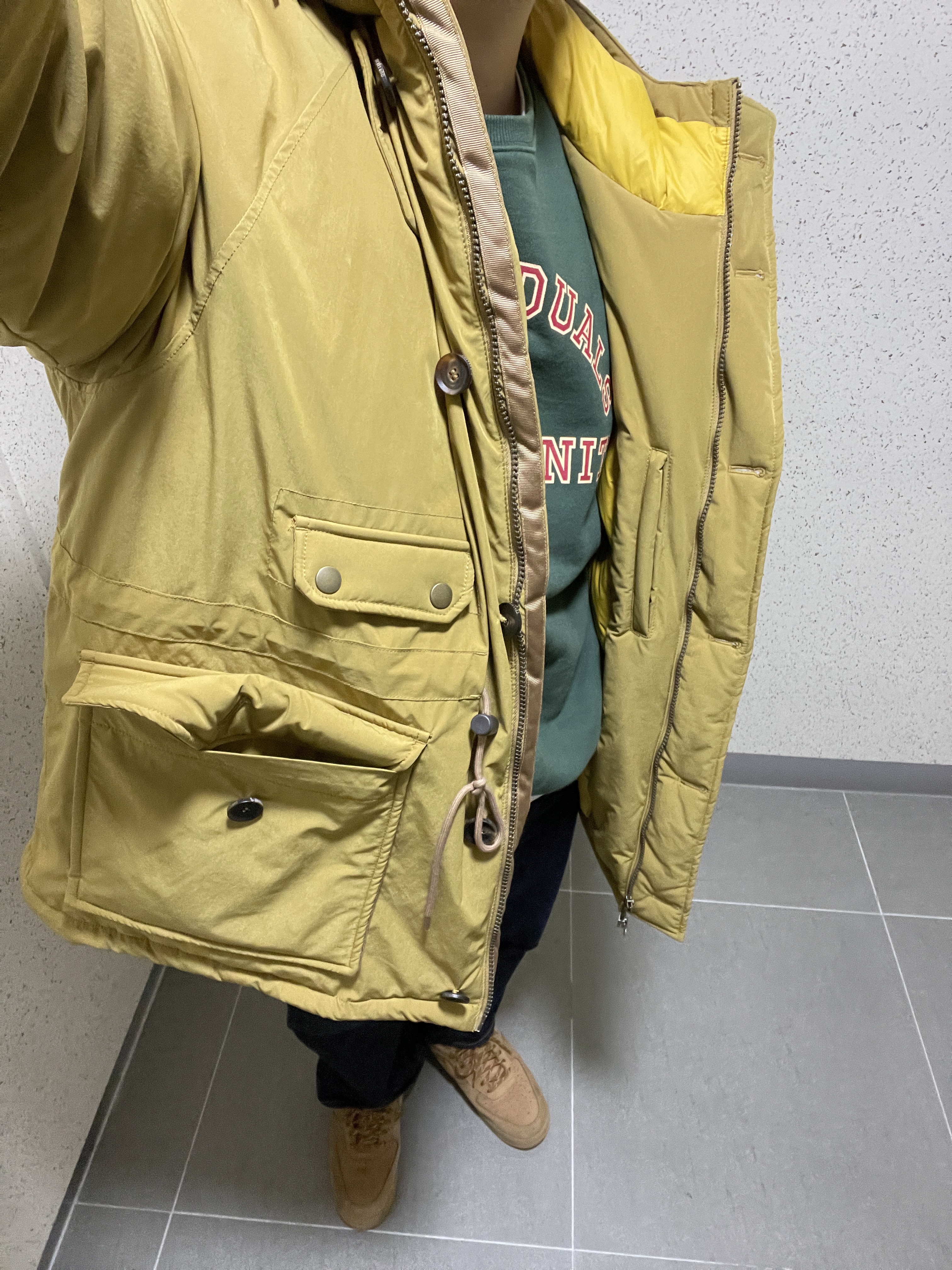 Nike Air Force 1 '07 WB Flax 착용 스타일 - 2