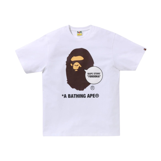 BAPE Store Fukuoka Ape Head T-Shirt White
